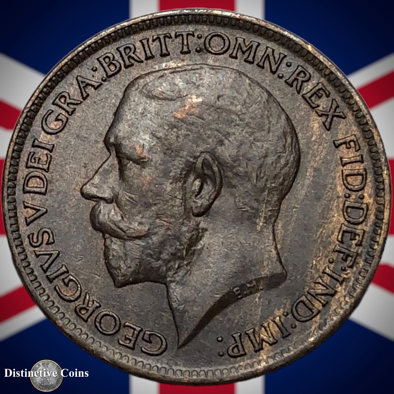 Great Britain 1918 Farthing 1/4d GB4693