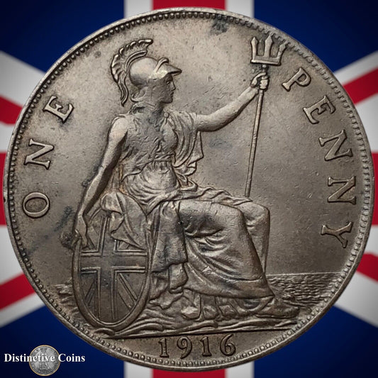 Great Britain 1916 Penny 1d GB6835