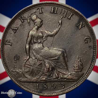 Great Britain 1893 Farthing 1/4d GB4350