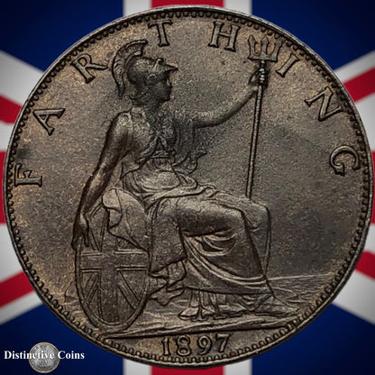 Great Britain 1897 Farthing 1/4d GB4452