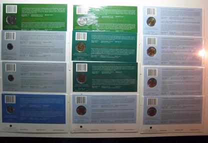 Lot of 12 Canada 2005 First Day Coinage Strikes in Holder