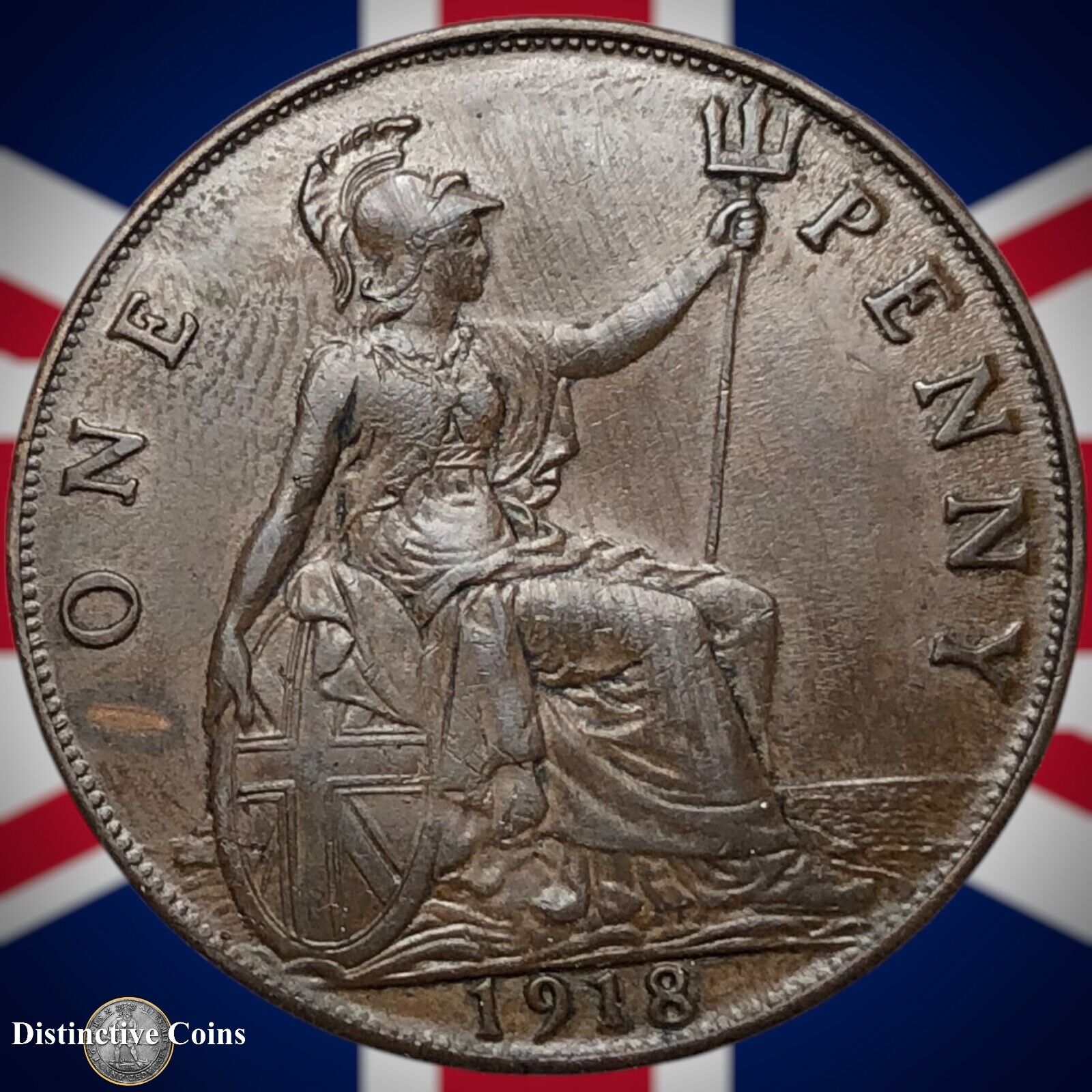Great Britain 1918 Penny 1d GB6869