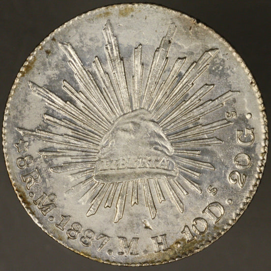 Mexico 1887 mo 8 Reales BU