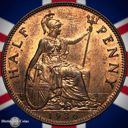 Great Britain 1936 Half Penny 1/2d GB5996