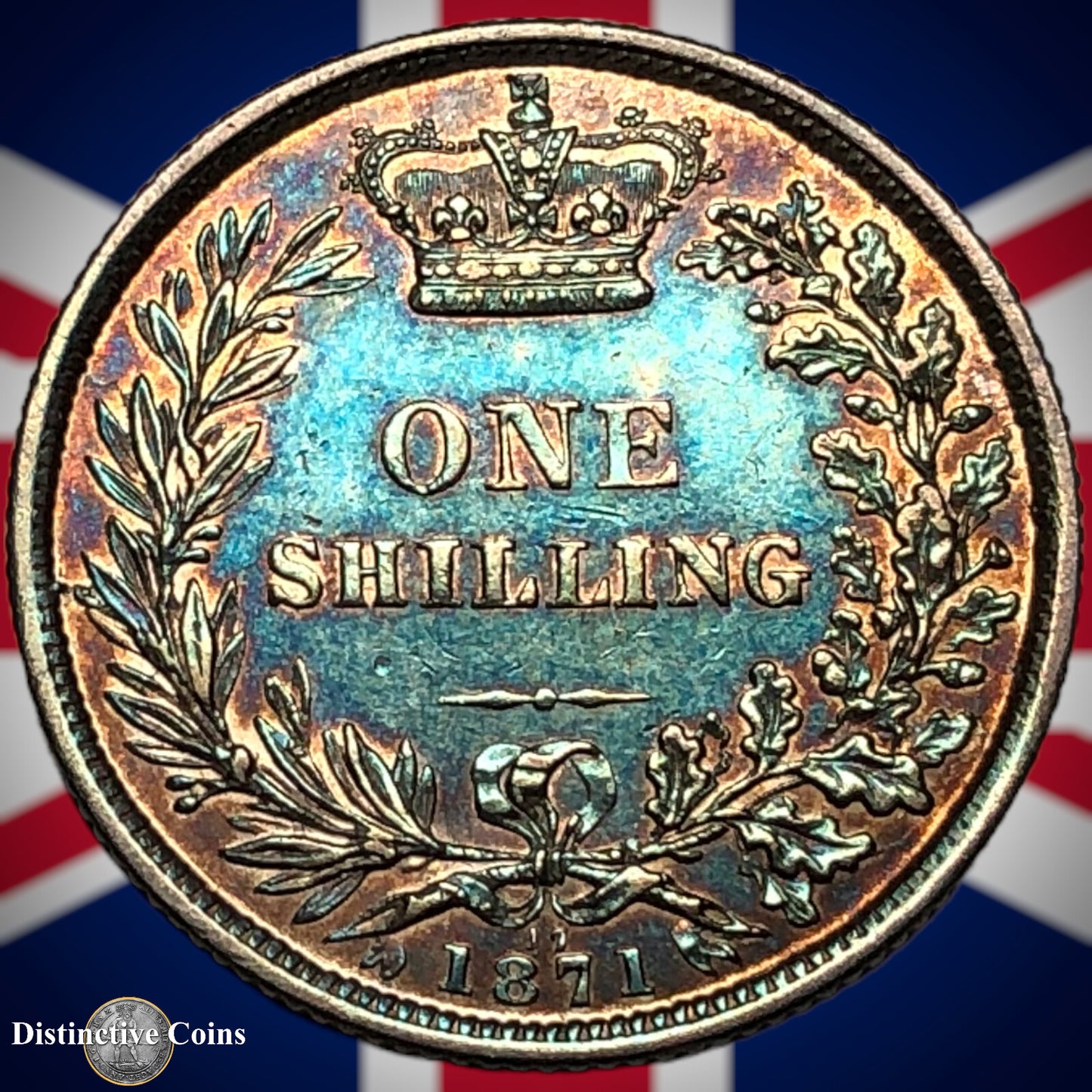 Great Britain 1871 British One Shilling GB0321