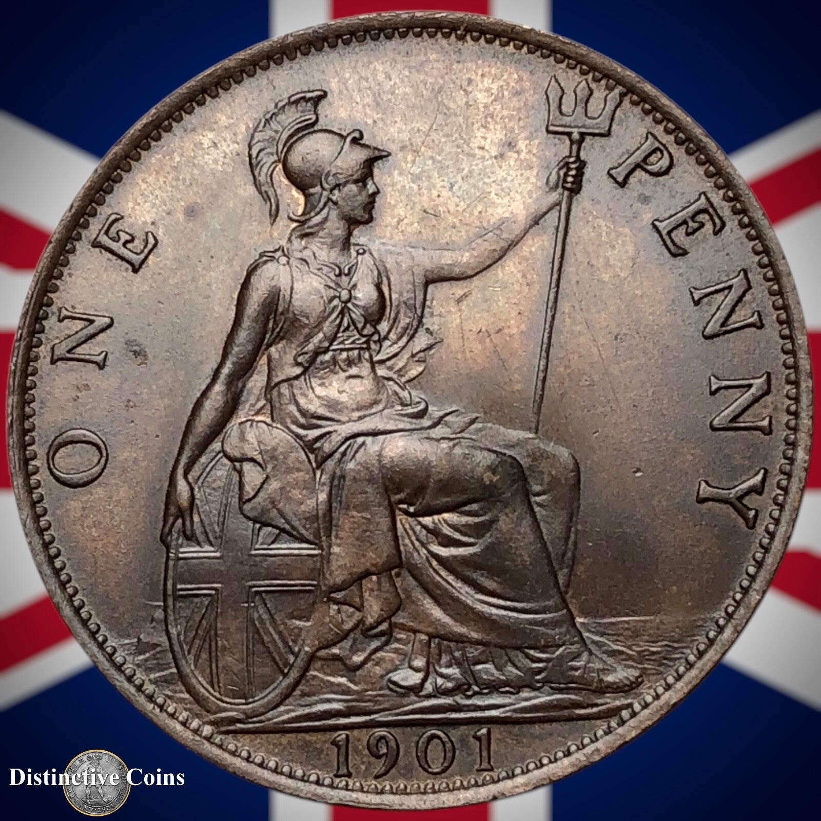 Great Britain 1901 Penny 1d GB6650