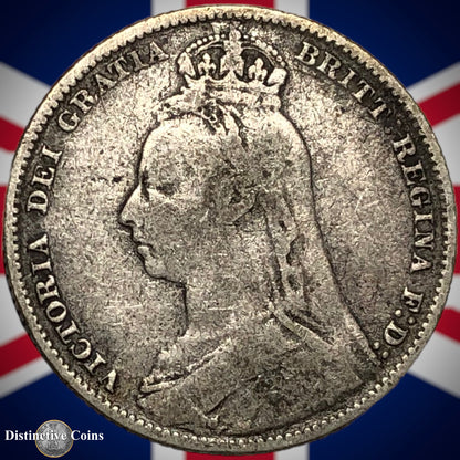 Great Britain 1892 British One Shilling GB0593