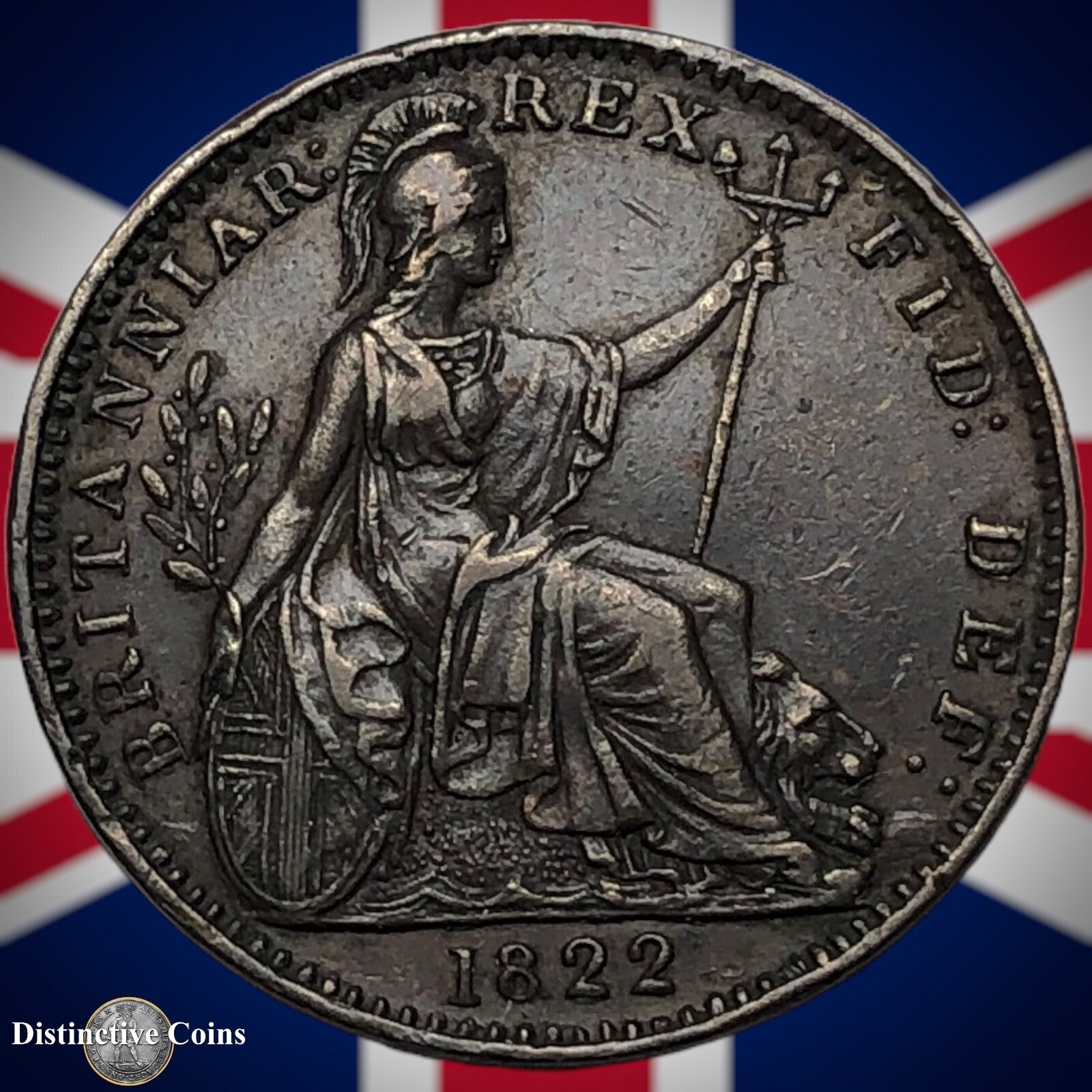 Great Britain 1822 Farthing 1/4d GB3261