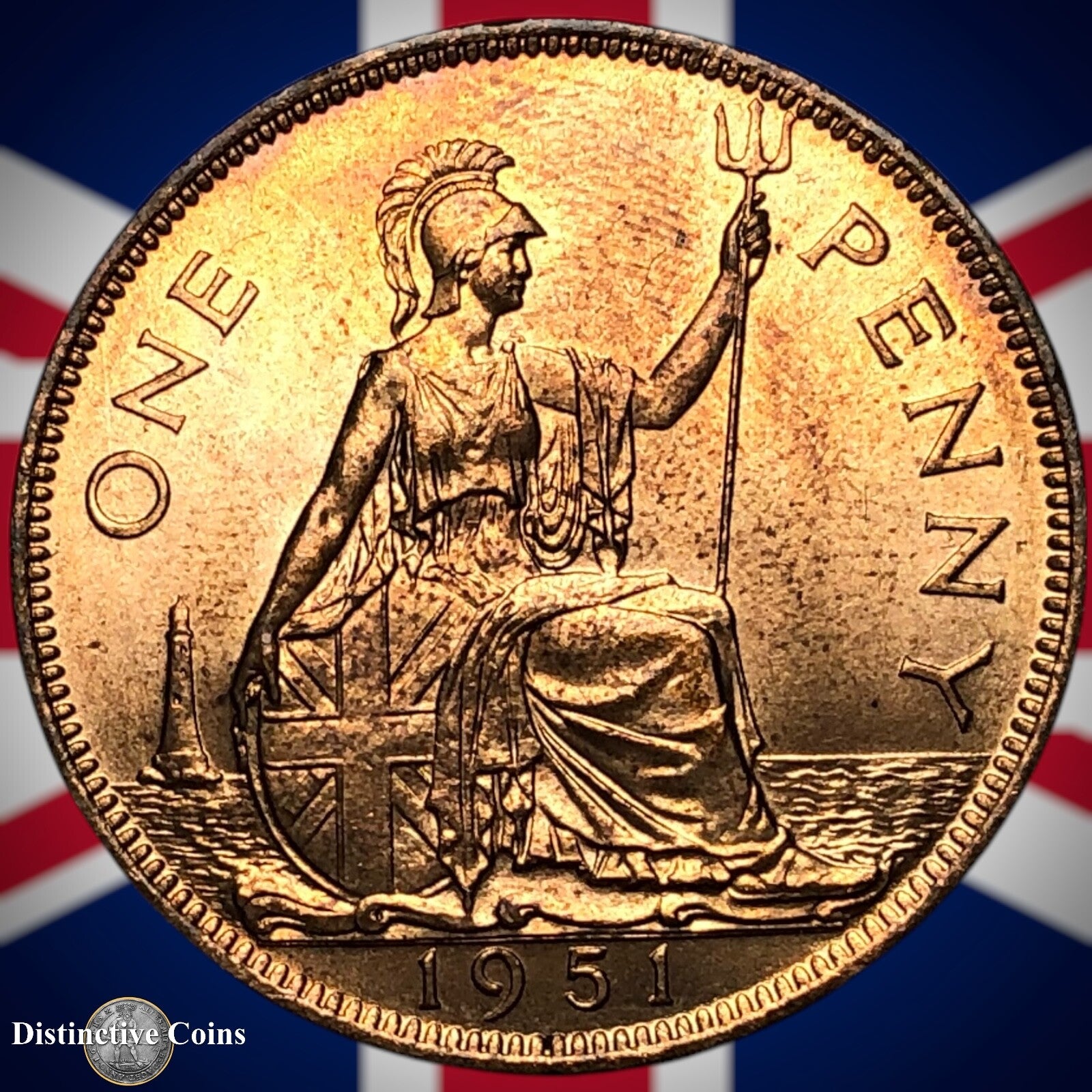 Great Britain 1951 Penny 1d GB7344