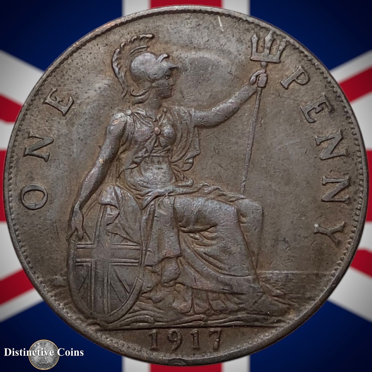 Great Britain 1917 Penny 1d GB6845