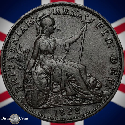 Great Britain 1822 Farthing 1/4d GB3255