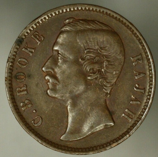 Sarawak Cent 1870  XF  A2017