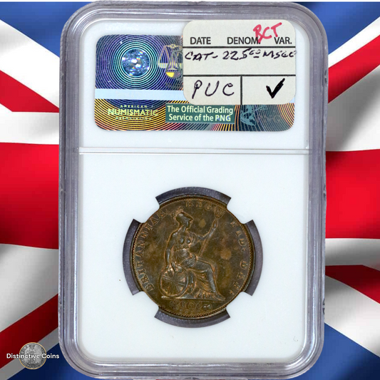 Great Britain 1853 1/2 Penny NGC MS62BN - GBS062