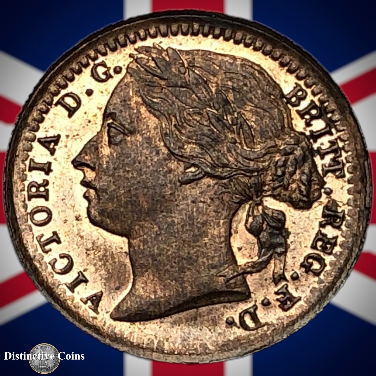 Great Britain 1885 Third Farthing 1/3 Penny GB3029