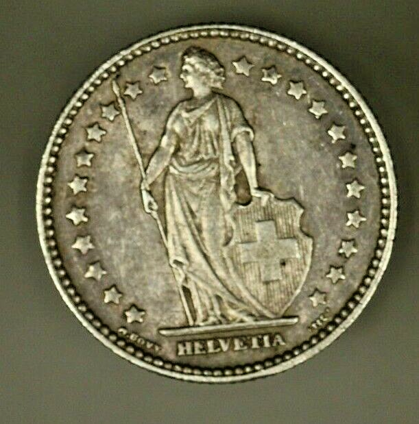 Switzerland  Silver  Franc 1905   AU   A1527