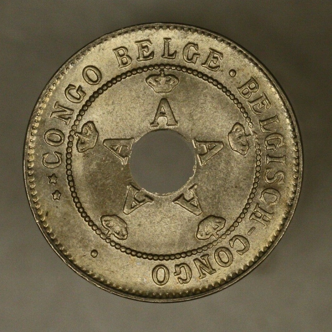 Belgian Congo 1927 10 Centimes BU