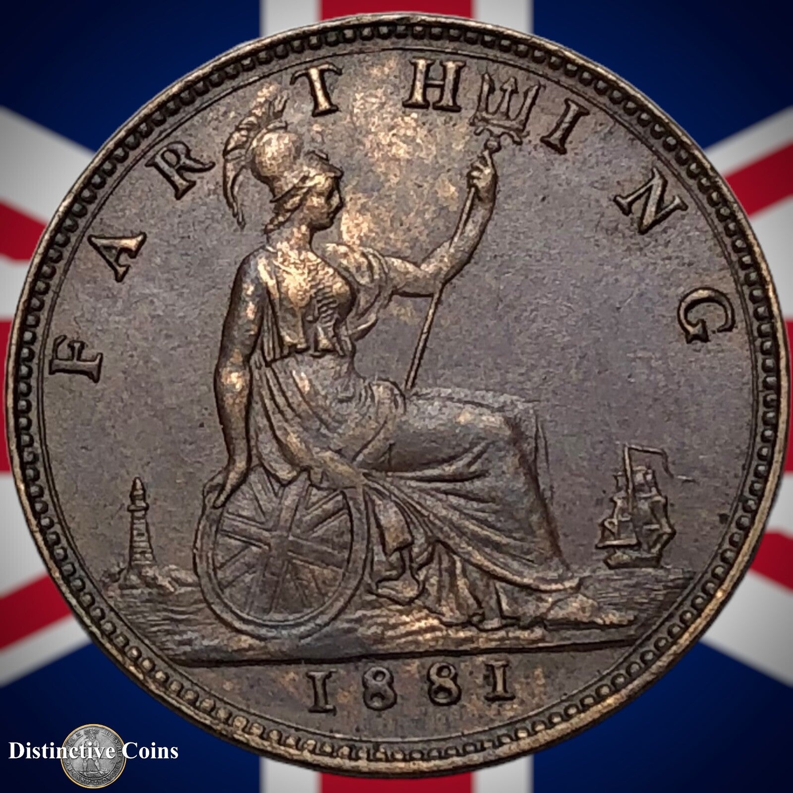 Great Britain 1881 Farthing 1/4d GB3872