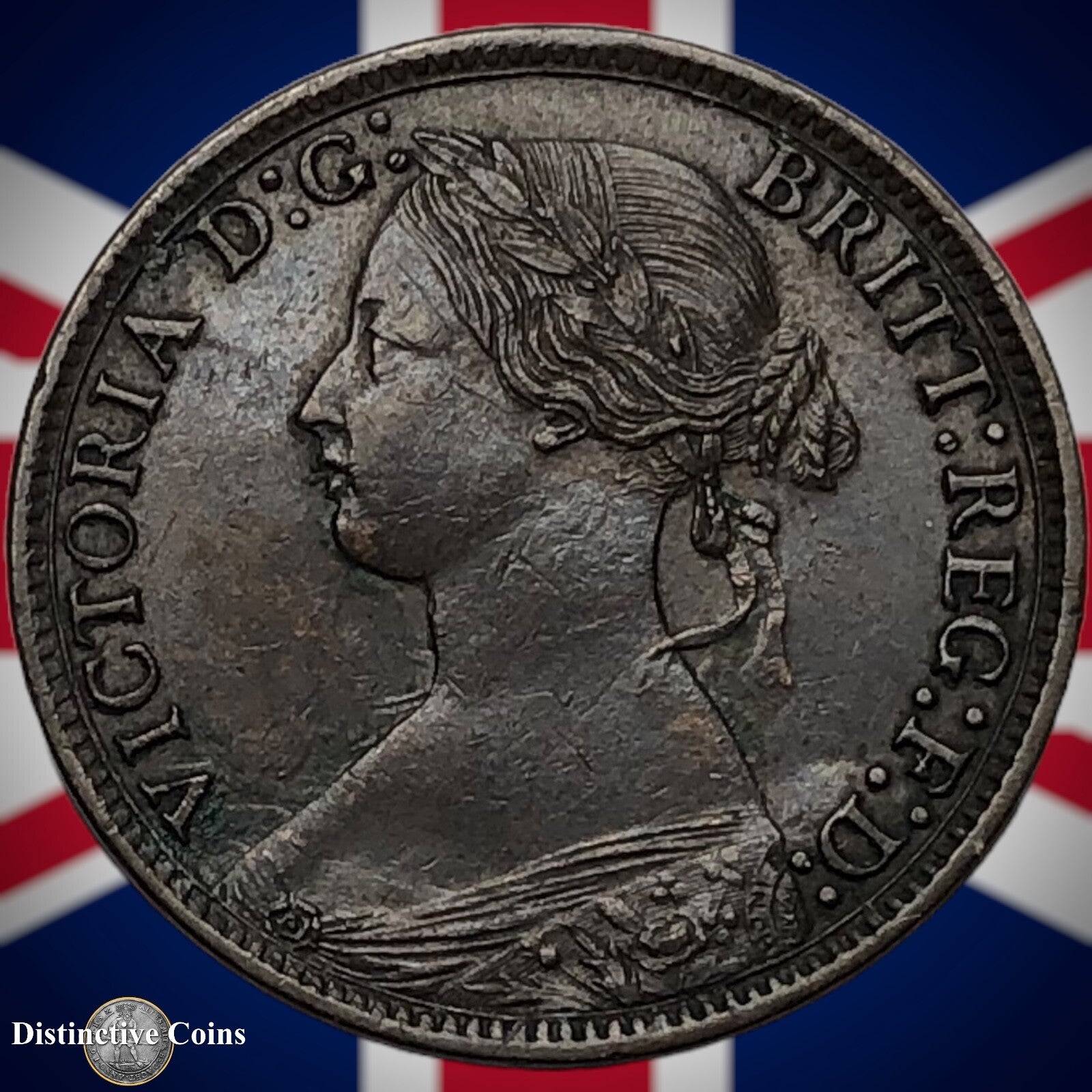 Great Britain 1865 Farthing 1/4d GB3539