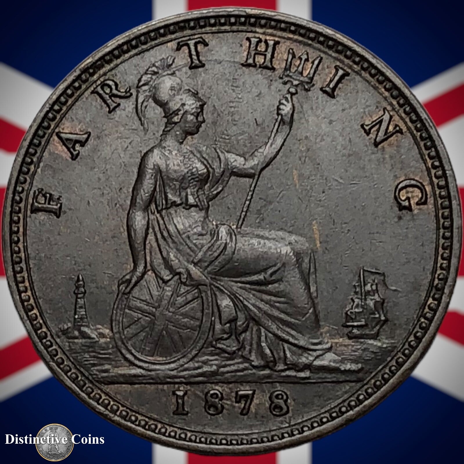 Great Britain 1878 Farthing 1/4d GB3802