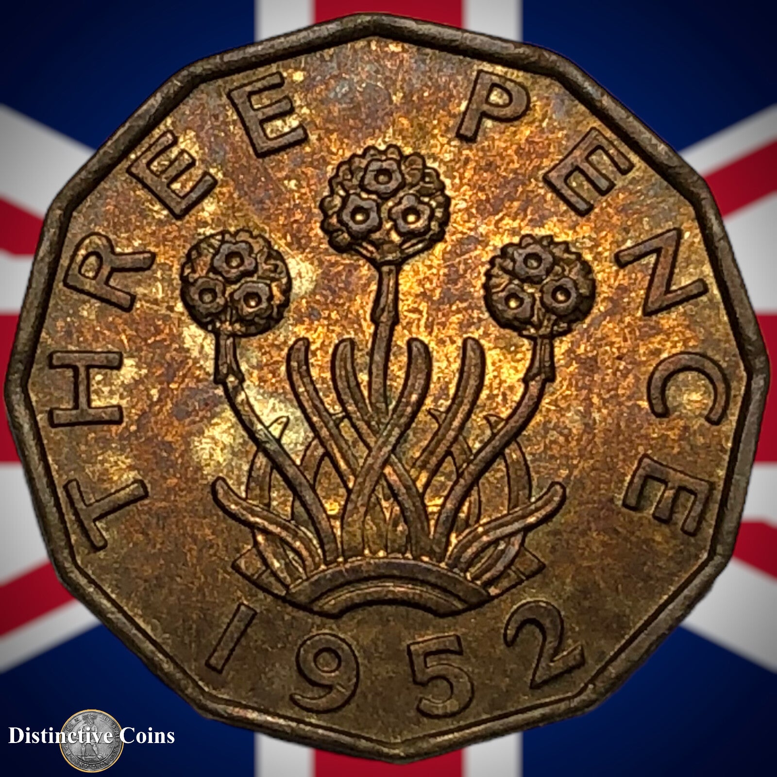 Great Britain 1952 Three Pence GB2515