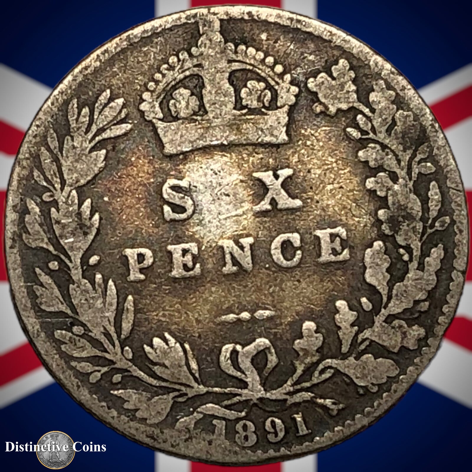 Great Britain 1891 Six Pence GB2749