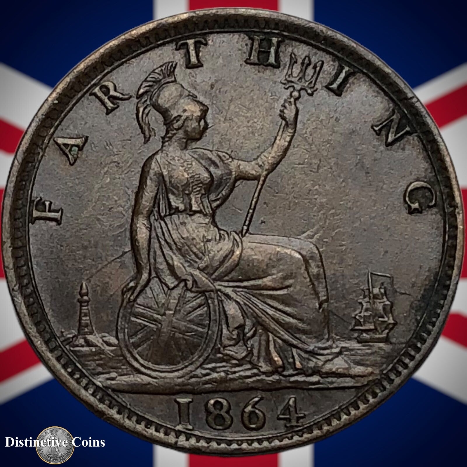 Great Britain 1864 Farthing 1/4d GB3516