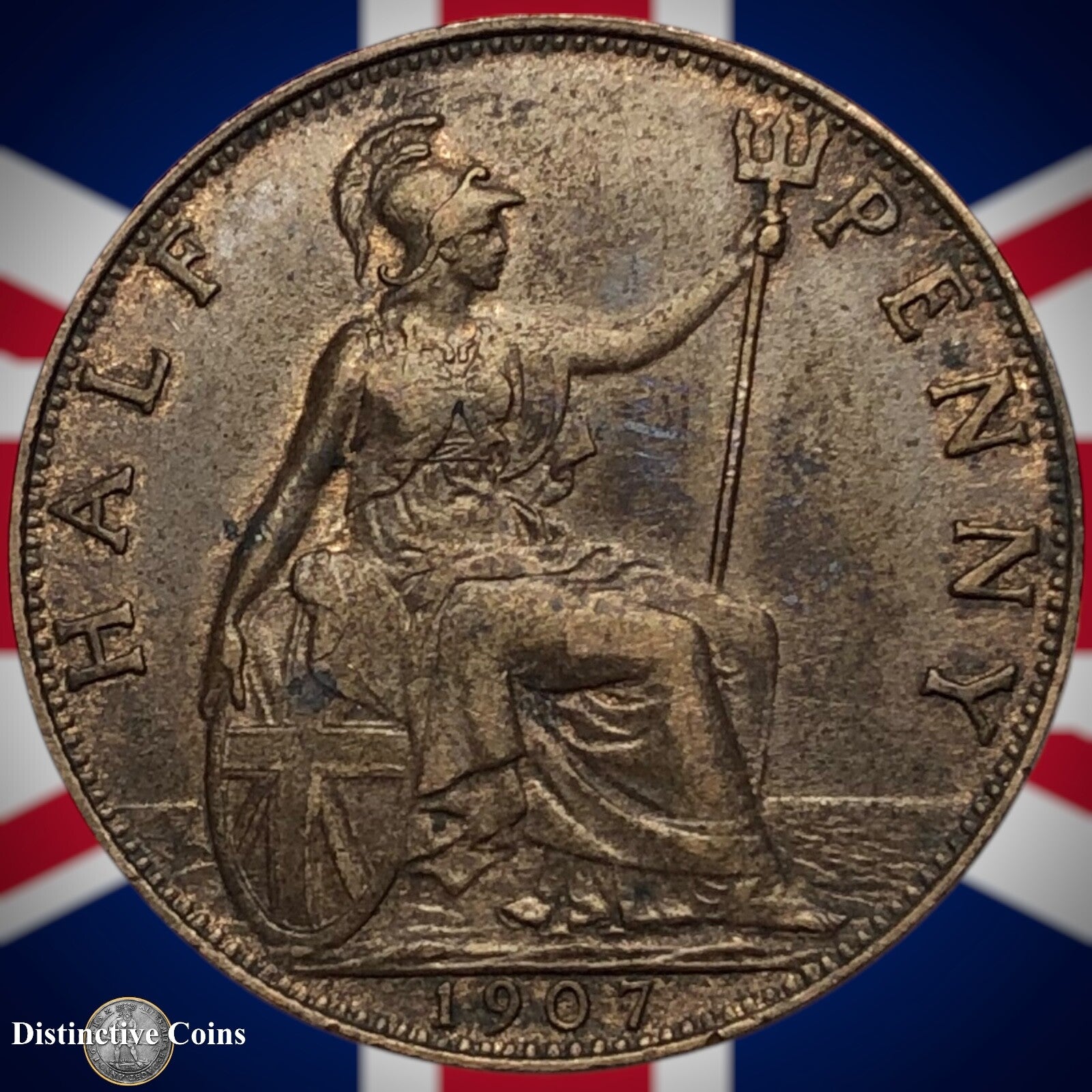 Great Britain 1907 Half Penny 1/2d GB5811