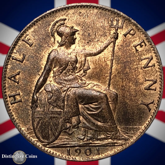 Great Britain 1901 Half Penny 1/2d GB5764