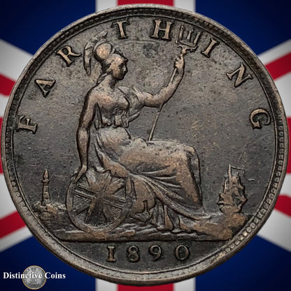 Great Britain 1890 Farthing 1/4d GB4269