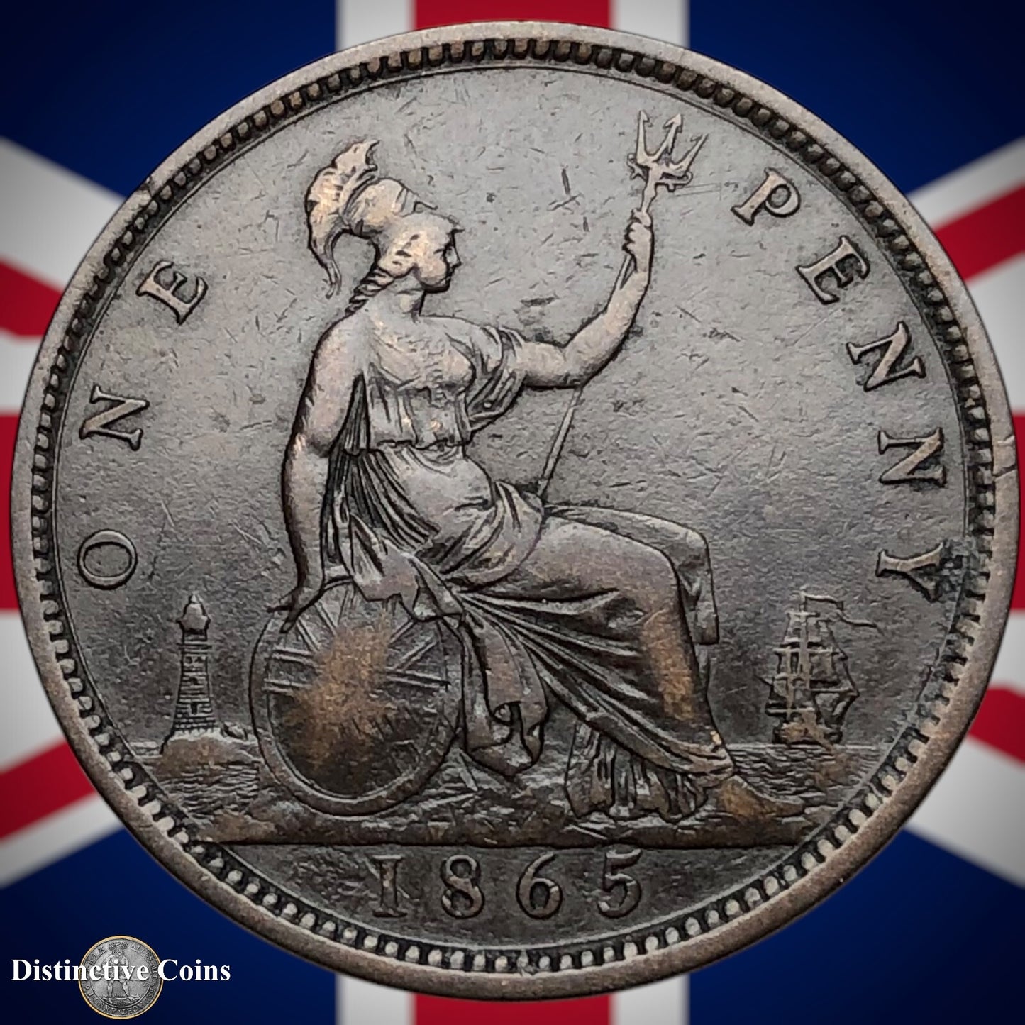 Great Britain 1865 Penny 1d GB6282