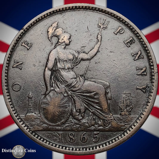 Great Britain 1865 Penny 1d GB6282