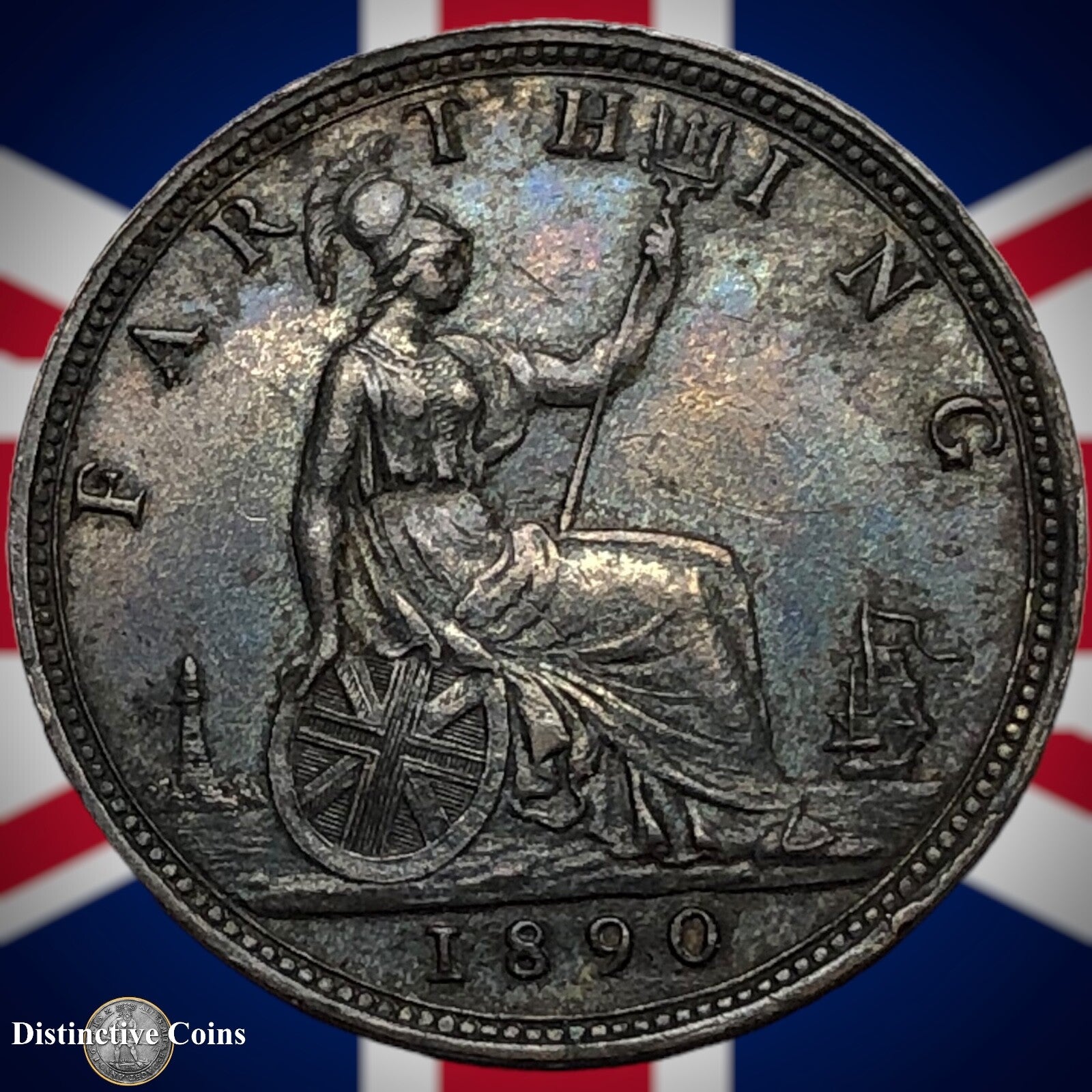 Great Britain 1890 Farthing 1/4d GB4273