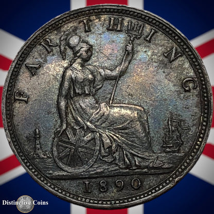 Great Britain 1890 Farthing 1/4d GB4273