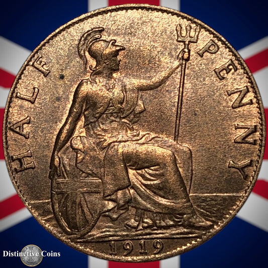 Great Britain 1919 Half Penny 1/2d GB5869