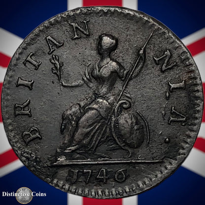 Great Britain 1746 Farthing 1/4d GB3169