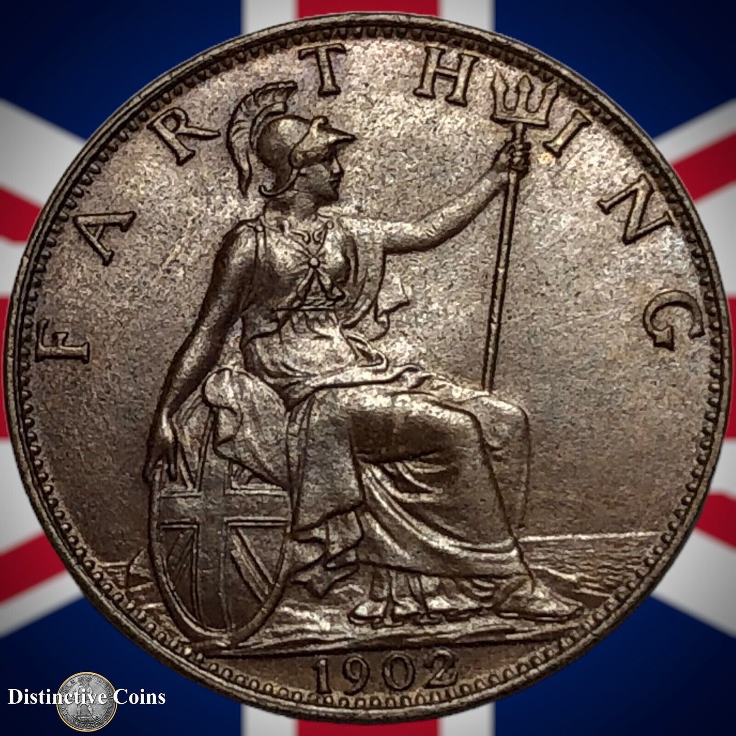 Great Britain 1902 Farthing 1/4d GB4517