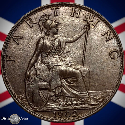 Great Britain 1902 Farthing 1/4d GB4517