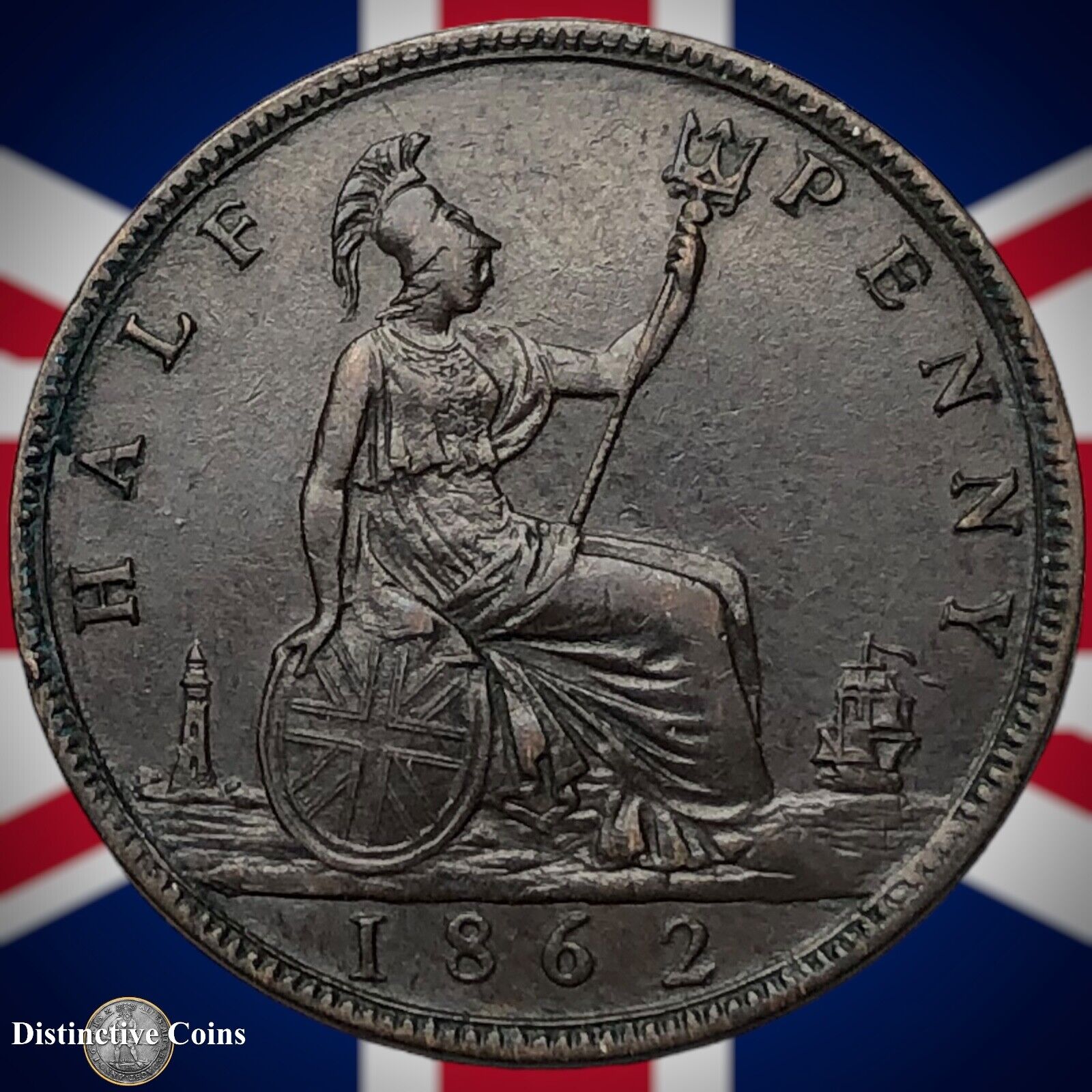 Great Britain 1862 Half Penny 1/2d GB5426