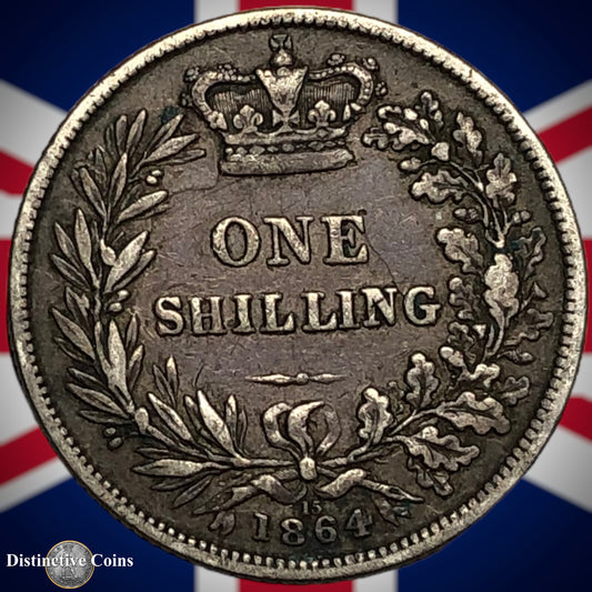 Great Britain 1864 British One Shilling GB0272