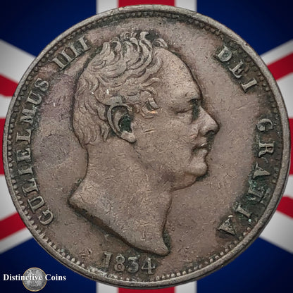Great Britain 1834 Half Penny 1/2d GB5227