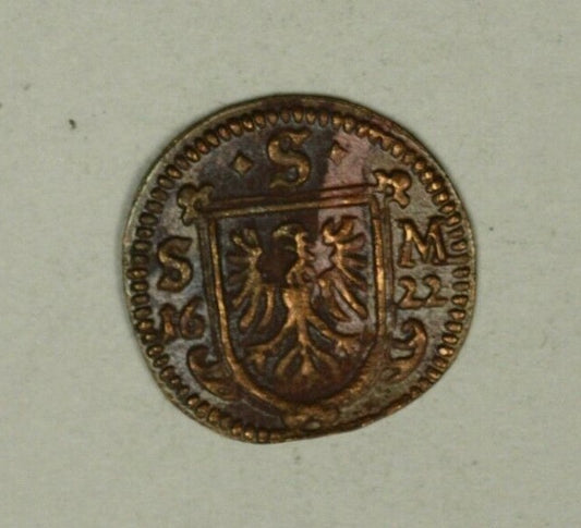 Germany Schweinfurt 1/84 Thaler 1622-S  AU minor corrosion   A2285