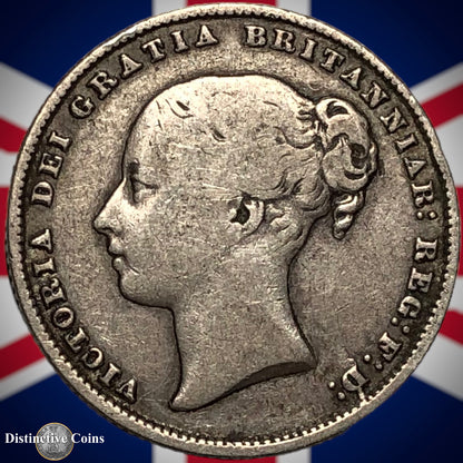 Great Britain 1865 British One Shilling GB0280