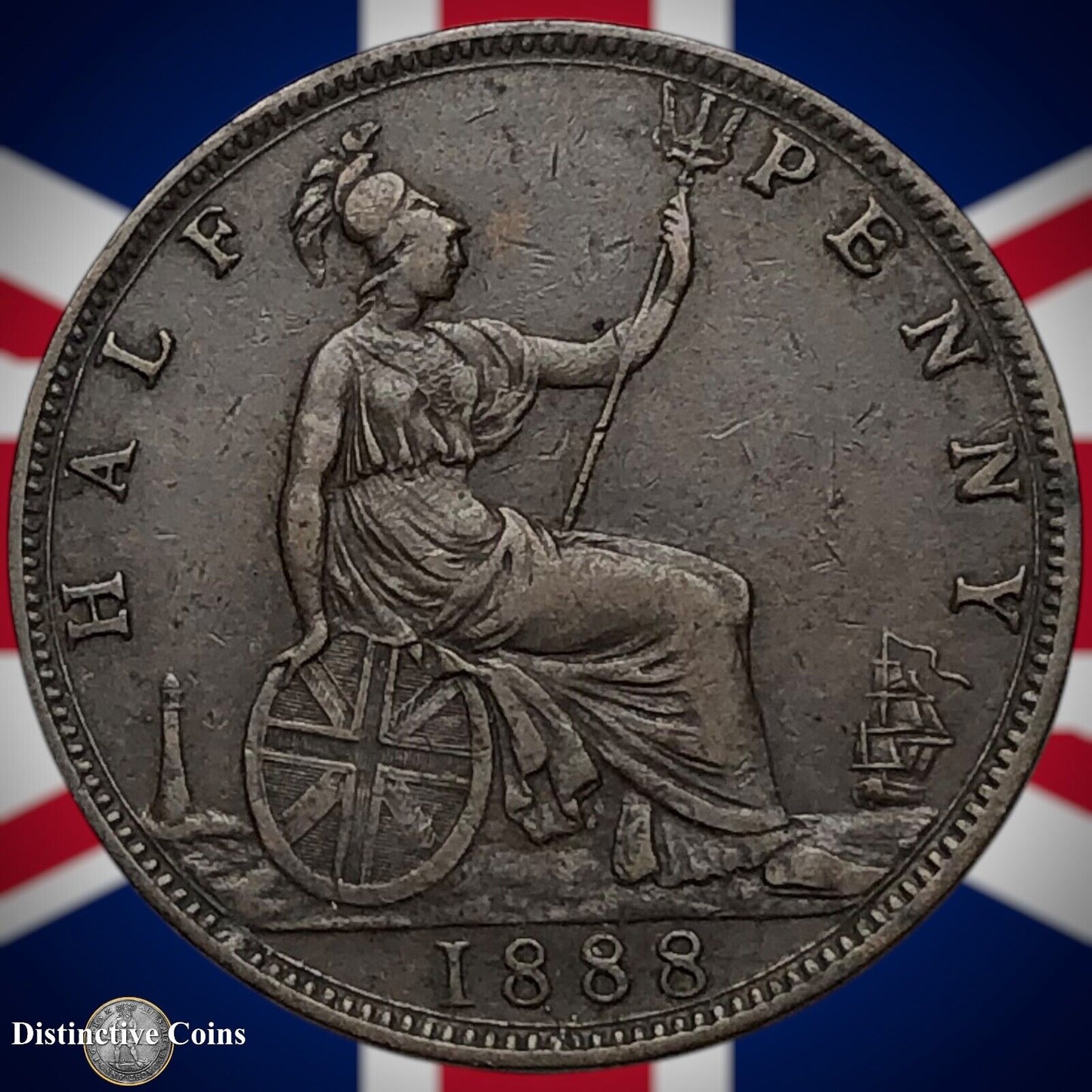 Great Britain 1888 Half Penny 1/2d GB5637