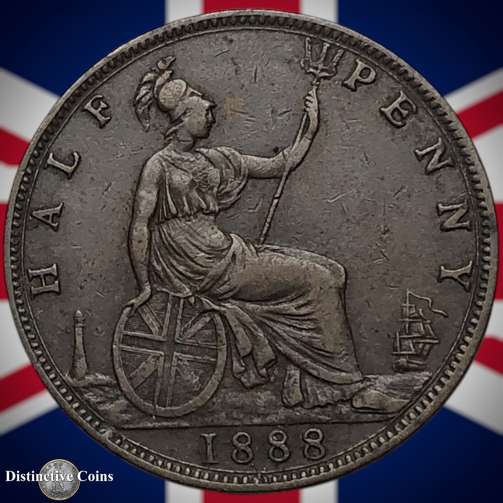 Great Britain 1888 Half Penny 1/2d GB5637