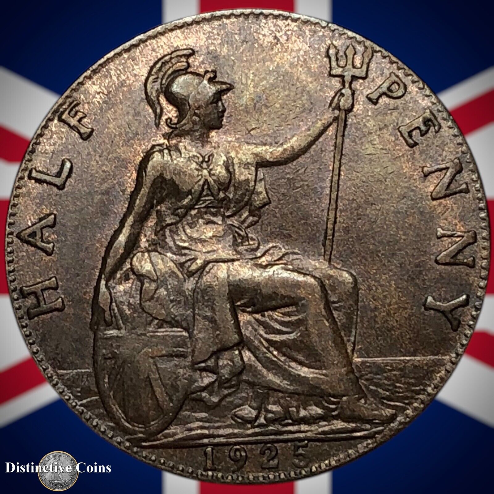 Great Britain 1925 Half Penny 1/2d GB5913