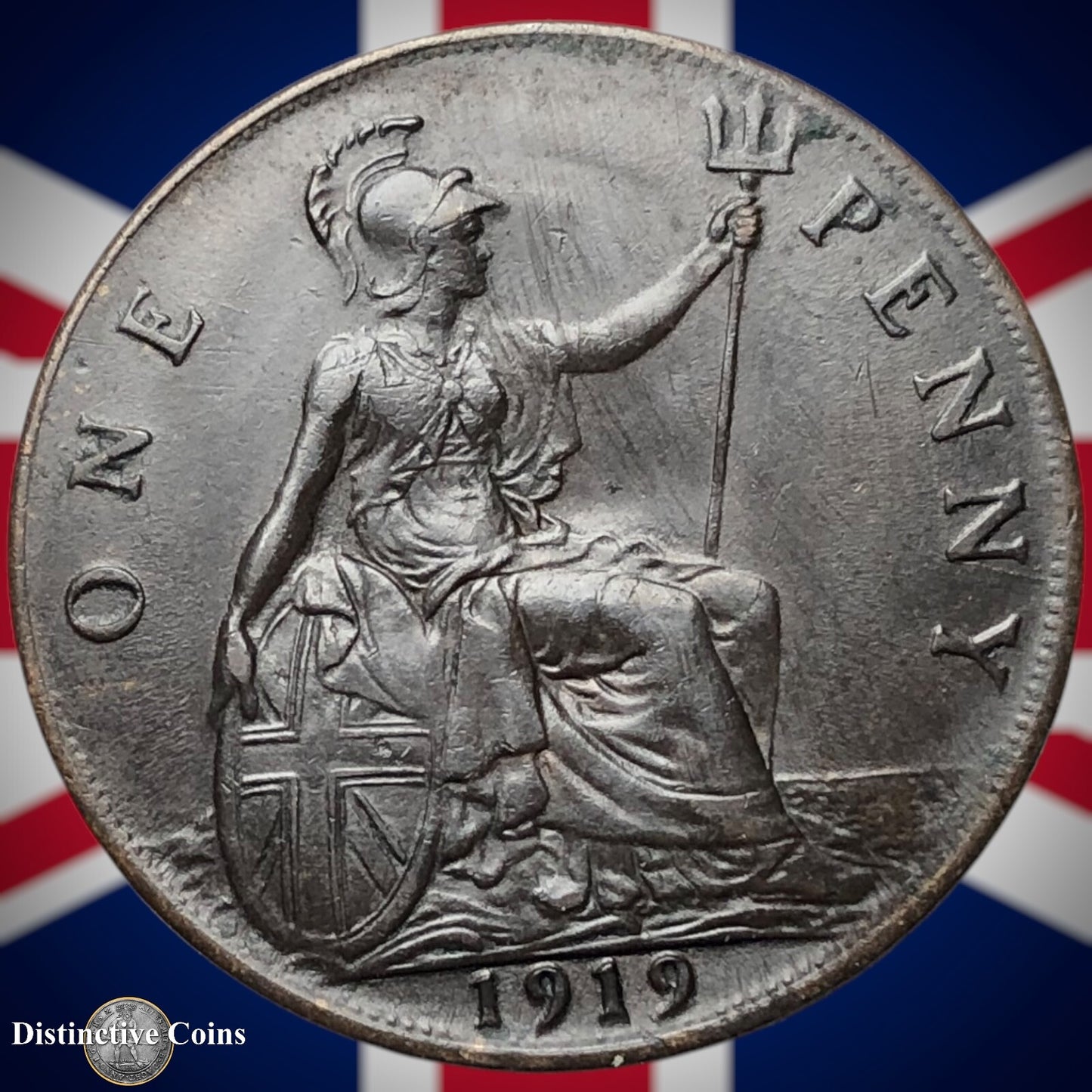 Great Britain 1919 Penny 1d GB6913