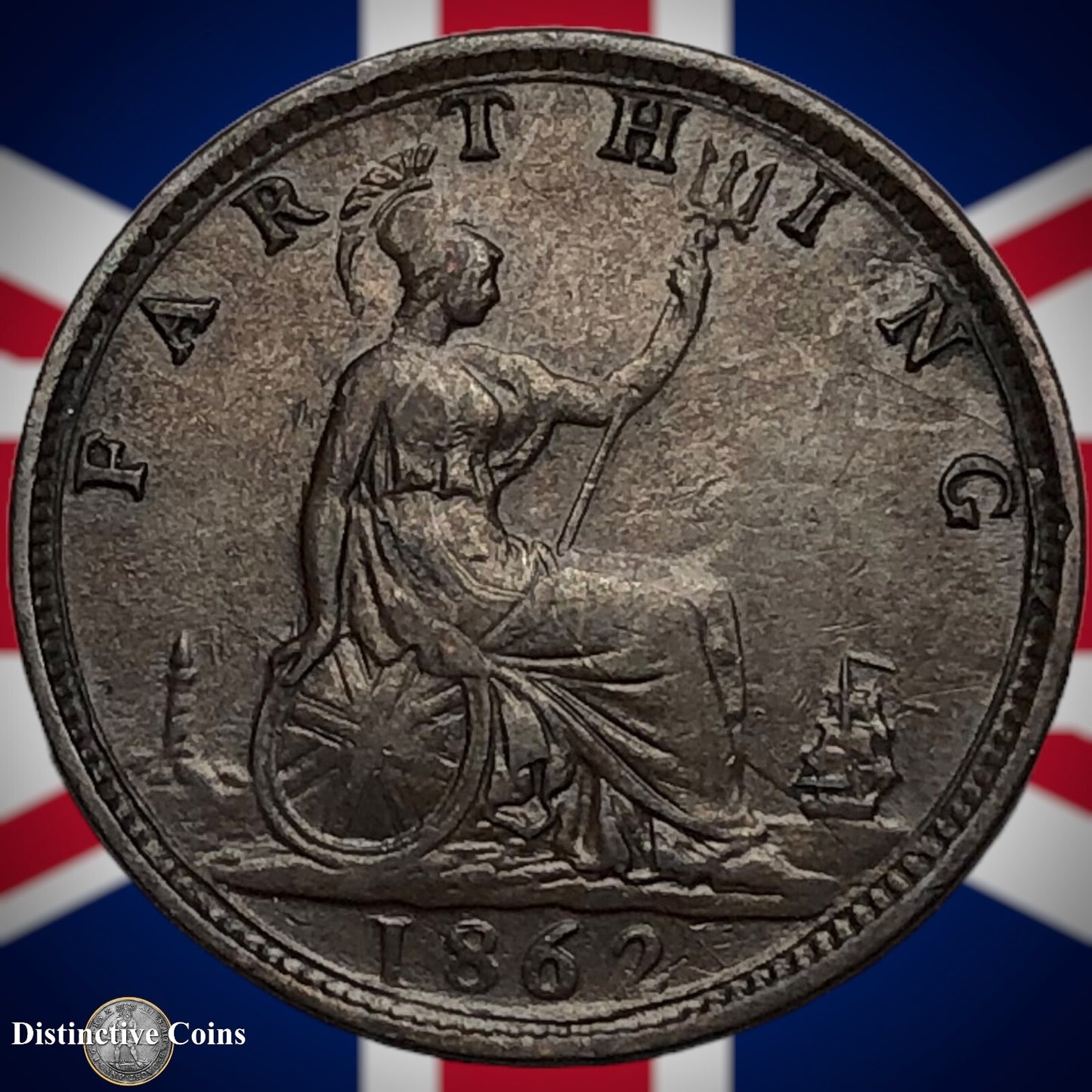 Great Britain 1862 Farthing 1/4d GB3495