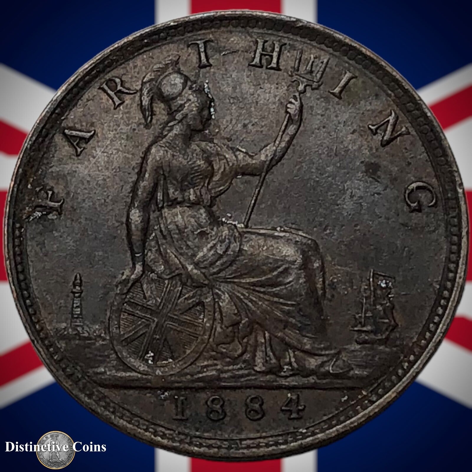 Great Britain 1884 Farthing 1/4d GB4095