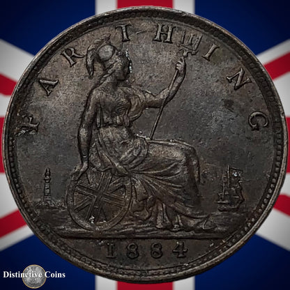 Great Britain 1884 Farthing 1/4d GB4095