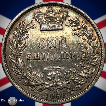 Great Britain 1868 British One Shilling GB0302